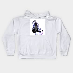 Guitar girl Kids Hoodie